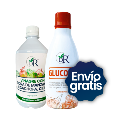Glucolina + Vinagre con sidra de manzana, alcachofa y cidra